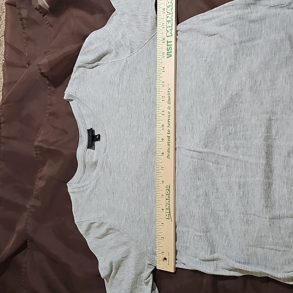 WHO WHAT WHERE Gray T-shirt Maxi Dress Side Slits Size M - Picture 6 of 10